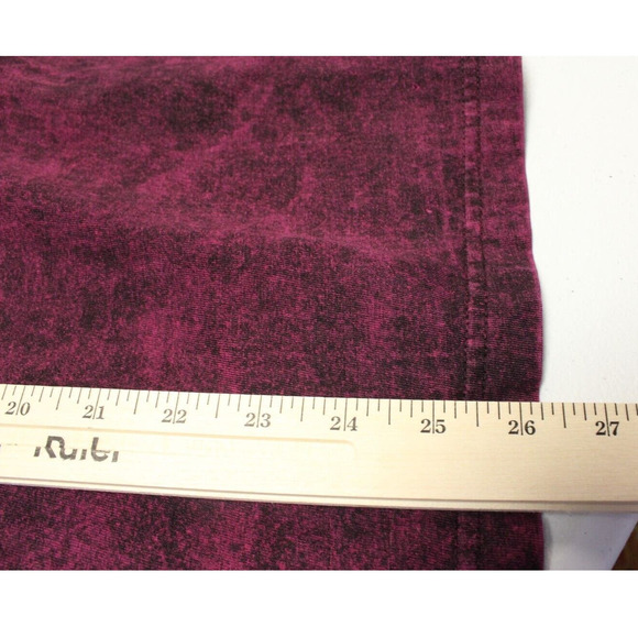 Keehn Scenes Shirt Wine Adult Medium or Large Acid Wash Cotton Purple - Picture 5 of 6